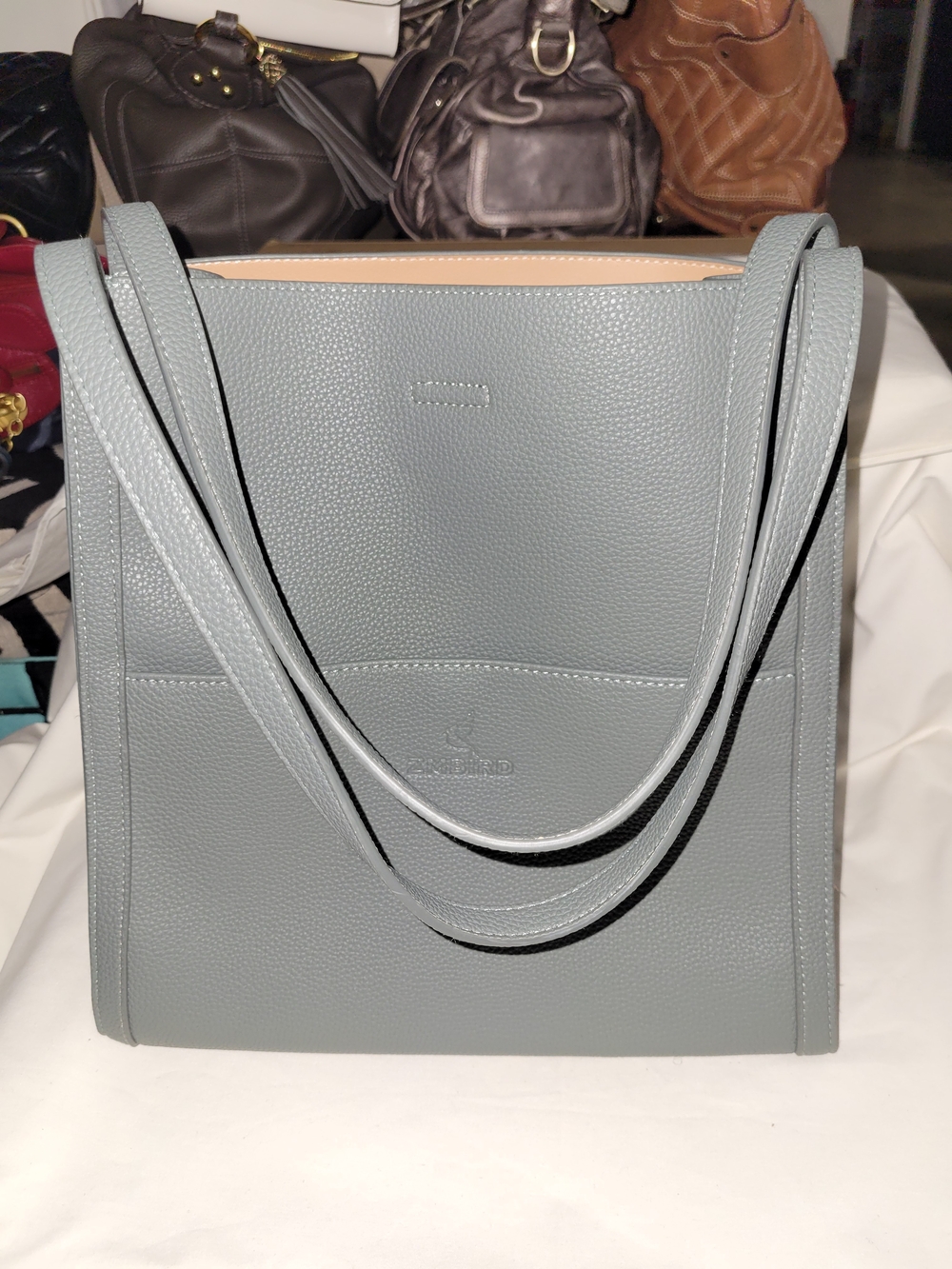 ZMBIRD Structured Tote Bag with Double Shoulder Straps... NWOT